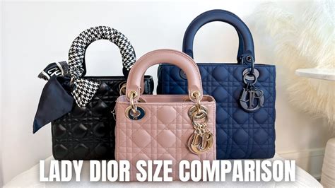 my lady dior large|Lady Dior small vs medium.